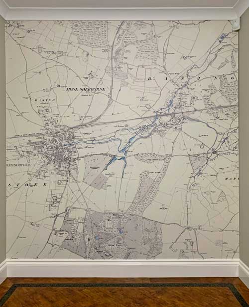 Historic Ordnance Survey map wallpaper of Basingstoke