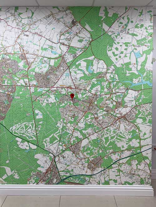 Estate agent Ordnance Survey Local map wallpaper mural