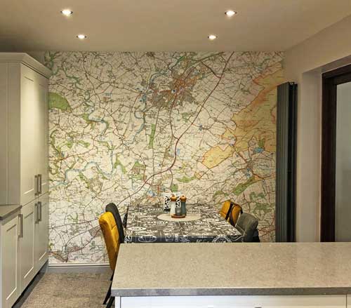 Ordnance Survey Explorer Map Wallpaper Mural