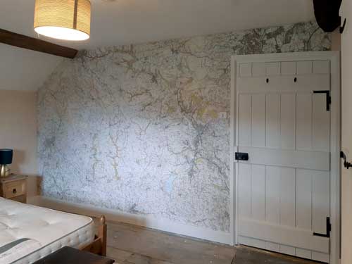 Bedroom OS Explorer wallpaper map mural