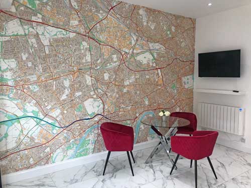 Ordnance Survey Local Wallpaper Map Mural 