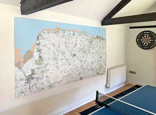Ordnance Survey Explorer 50k Landranger wallpaper map for play den