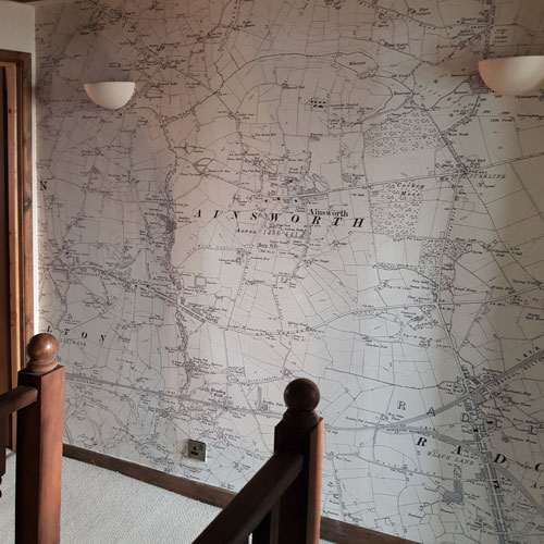 Historic Ordnance Survey Map Wallpaper Mural