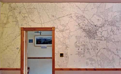 Historic Ordnance Survey 1 inch map wallpaper mural