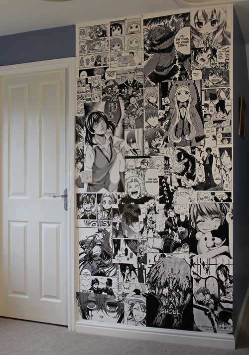 Comic book montage Sticki-Scape wallpaper mural
