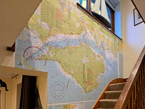 UK Admiralty Nautical Chart - Isle of Wight