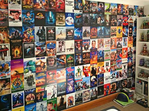 Cinema posters wallpaper mural