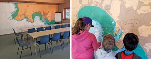 Saint Helier Nautical Chart wall mural for classroom