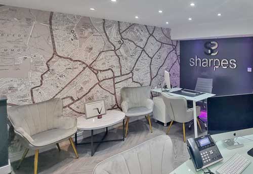 A-Z Street Atlas map wallpaper for estate agent