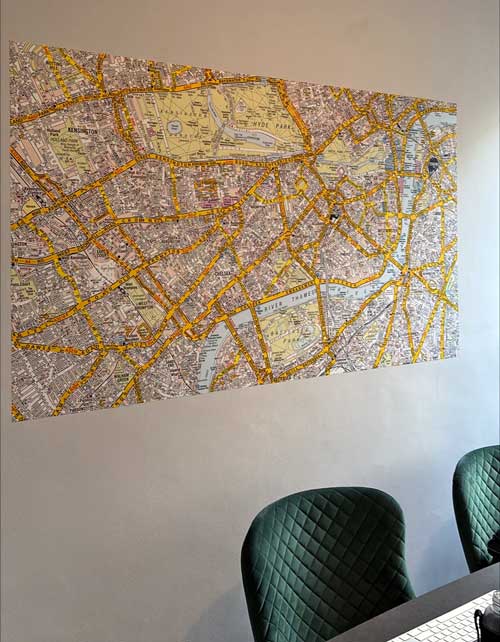 A-Z Street Atlas map for office