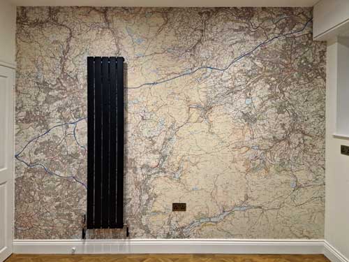 kitchen OS Explorer map mural