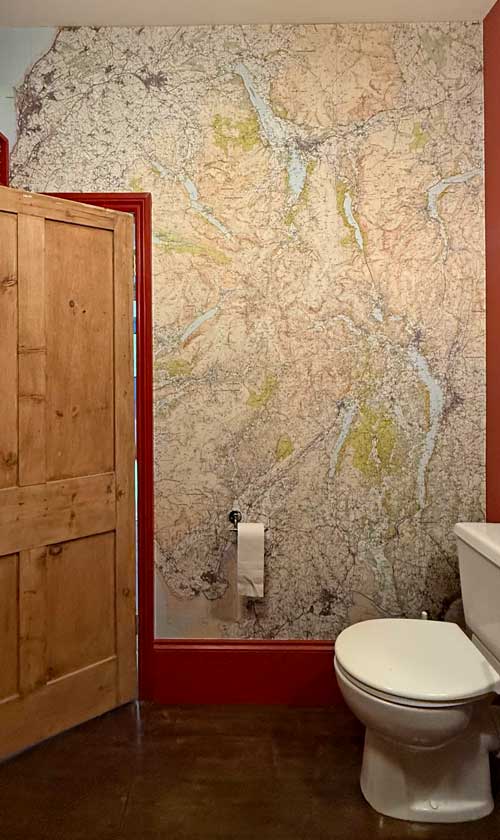 OS Landranger Map Wallpaper for loo