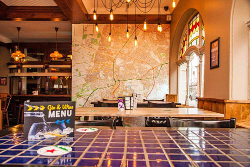 Detailed Ordnance Survey 1:10,000 map wallpaper mural