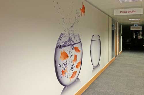 custom office wallcovering