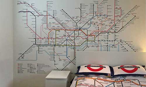 London Underground Historic Tube Roundel Mural