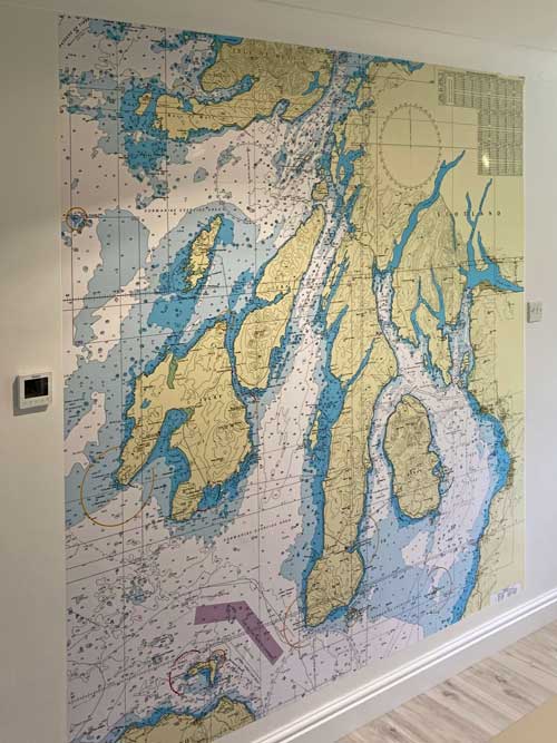 The Isle of Mull Nautical Chart wallpaper
