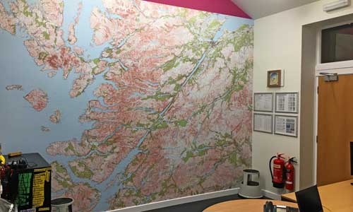 OS Landranger Map Wallpaper Mural