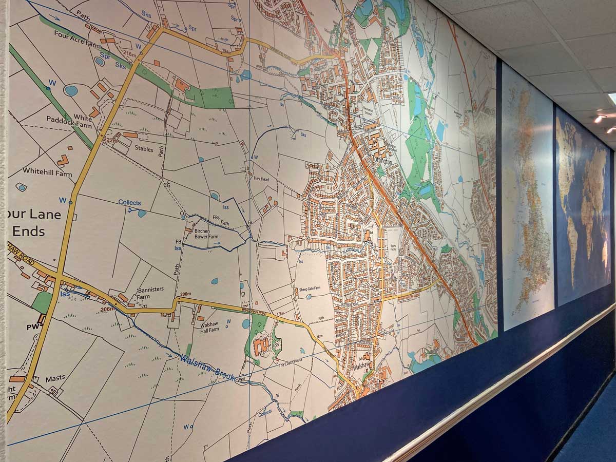 Tottington Primary School OS wallpaper maps