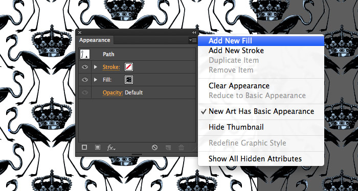 Adobe Illustrator add new fill