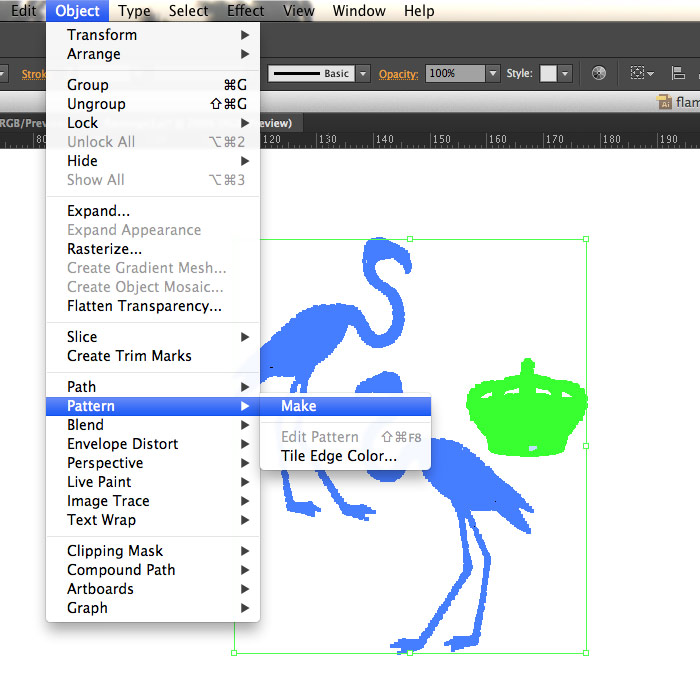Adobe Illustrator repeat pattern