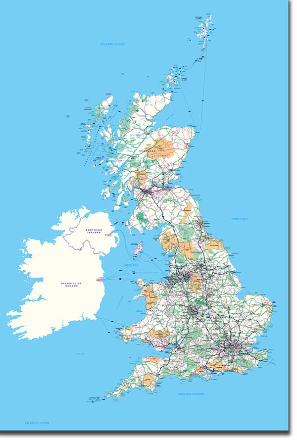 map of Great Britain